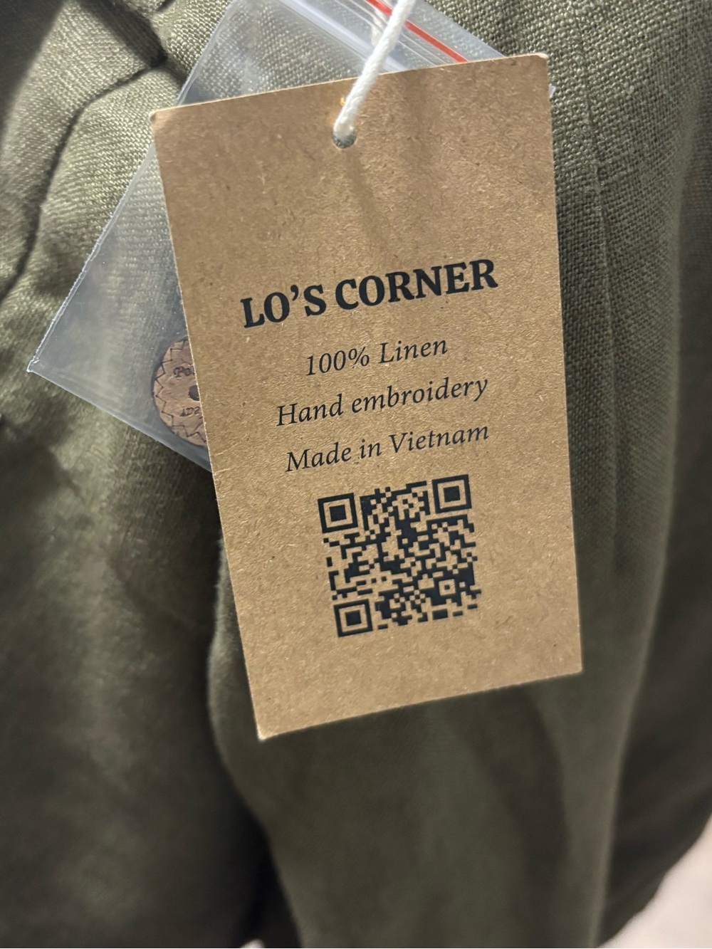 NWT 100% Linen Wide Leg Pants in Rust - Picture 10 of 10